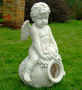 Cherub on Open Vase