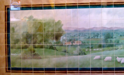 Painted Tiled Frieze