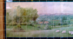 Painted Tiled Frieze