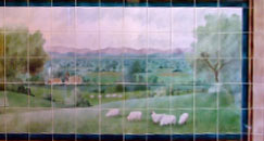 Painted Tiled Frieze